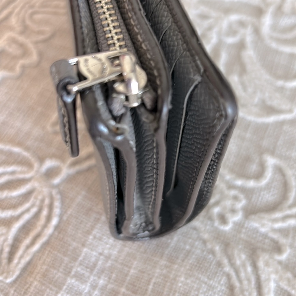 Coach Crossgrain Leather Medium Grey Bifold Wallet - Picture 7 of 15